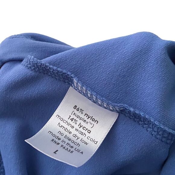 Susana Monaco Blue Mini Dress with Bell Sleeve in Size Large Made in USA - Picture 6 of 7